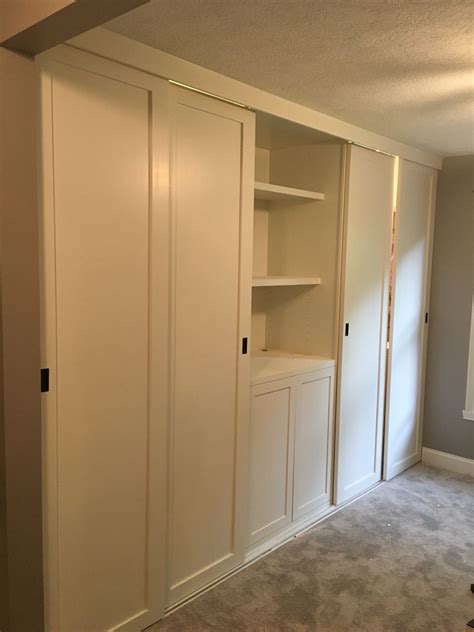 1940s apartment metal box on wall in closet|built in closet ideas.